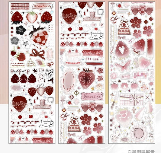 COMING SOON! Wine -  |Kiss-cut | PET Tape | Release Paper |