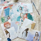 NEW! DingDing - Vol.2 Square | 96 Sheets Non-repeating Designs | Note Paper | Ephemera Paper