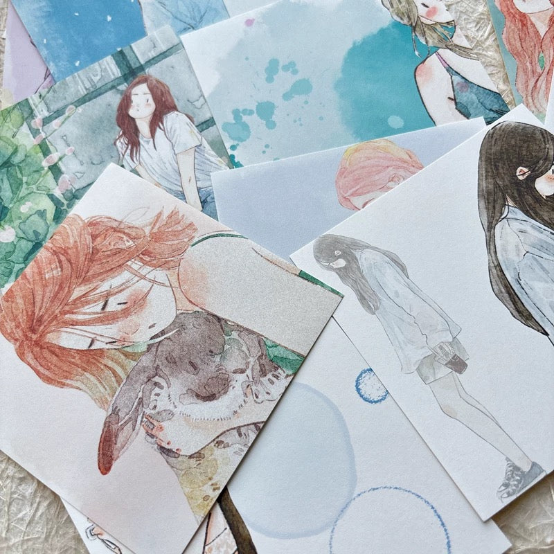 NEW! DingDing - Vol.2 Square | 96 Sheets Non-repeating Designs | Note Paper | Ephemera Paper