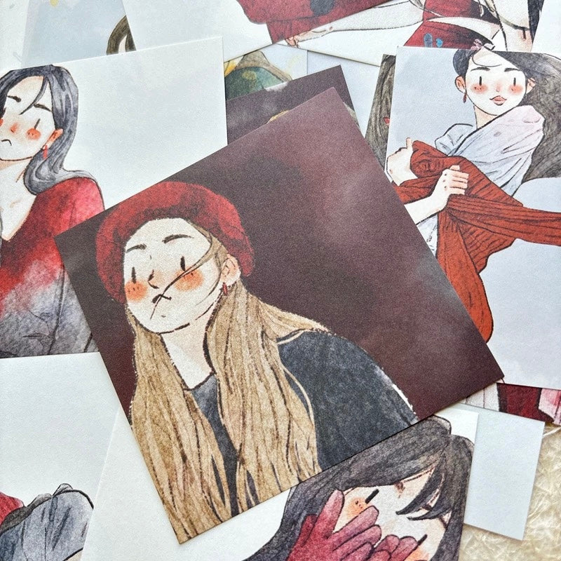 NEW! DingDing - Vol.2 Square | 96 Sheets Non-repeating Designs | Note Paper | Ephemera Paper