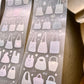 NEW! Hao Studio - Bags | 6cm Kiss-cut | Glitter PET Tape |  Release Paper | 5.25M