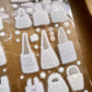 NEW! Hao Studio - Bags | 6cm Kiss-cut | Glitter PET Tape |  Release Paper | 5.25M