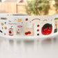 NEW! Benchu Studio - Tomato Cat | 5cm Kiss-cut | Glitter Brushed Tape | Release Paper | 5M