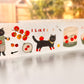 NEW! Benchu Studio - Tomato Cat | 5cm Kiss-cut | Glitter Brushed Tape | Release Paper | 5M