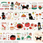 NEW! Benchu Studio - Tomato Cat | 5cm Kiss-cut | Glitter Brushed Tape | Release Paper | 5M