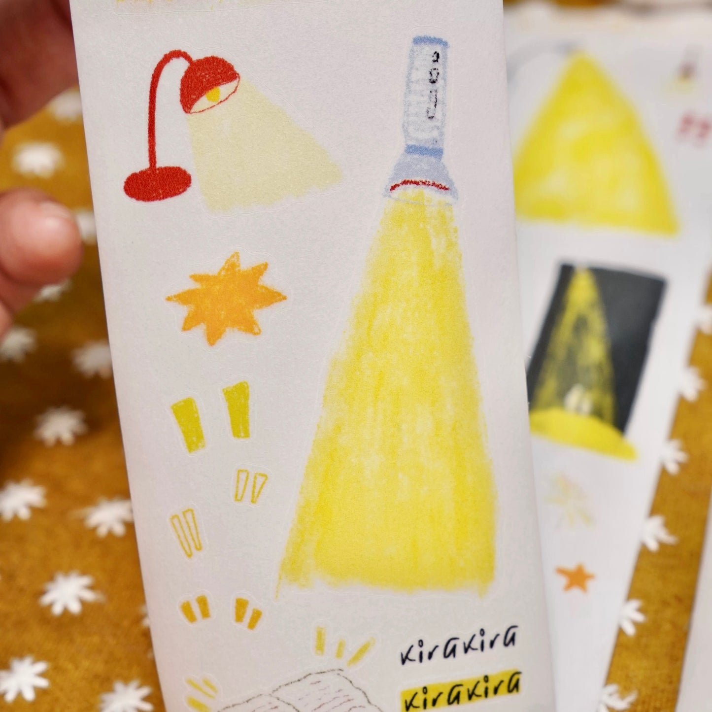 NEW! Wanle Studio - A Ray of Light | Kiss-cut | 5.3cm Washi Tape |  Release Paper | 6M