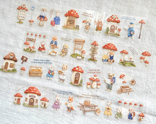 NEW! Sonia - Mushroom Forest Trip | 4cm PET Tape | Release Paper