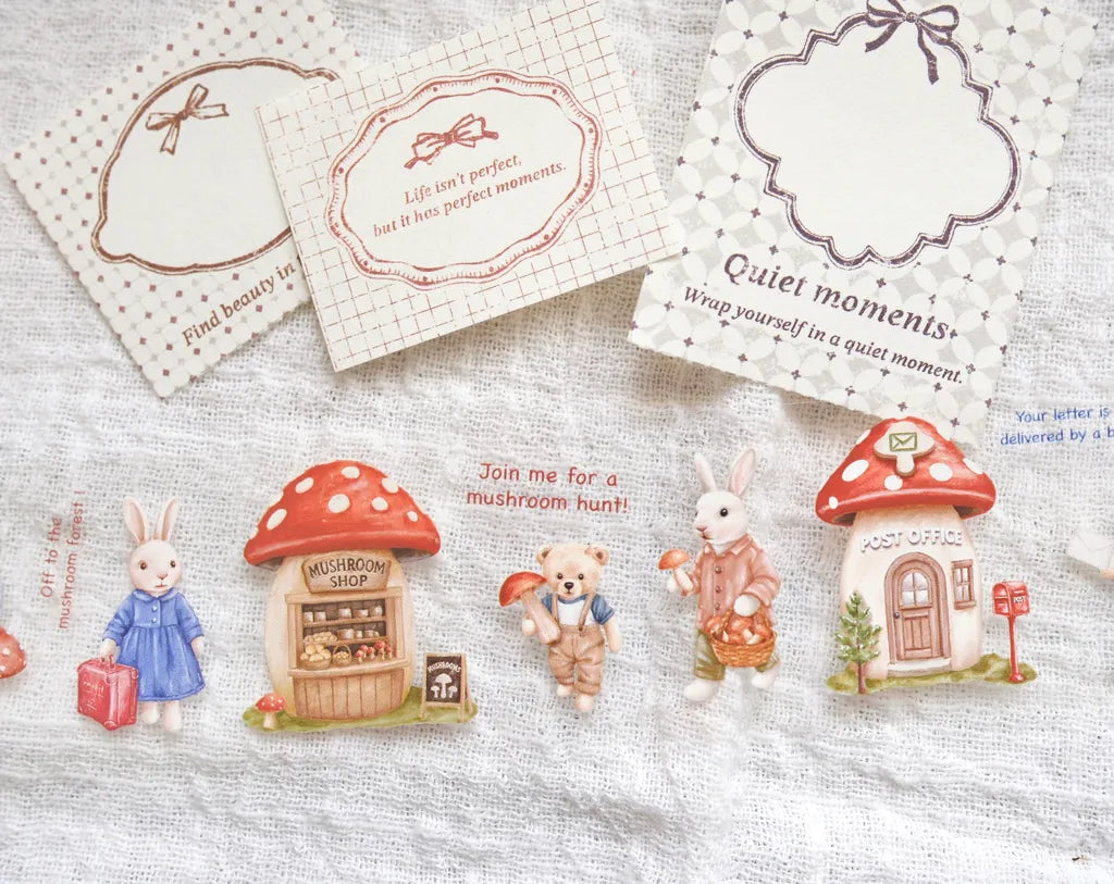 NEW! Sonia - Mushroom Forest Trip | 4cm PET Tape | Release Paper