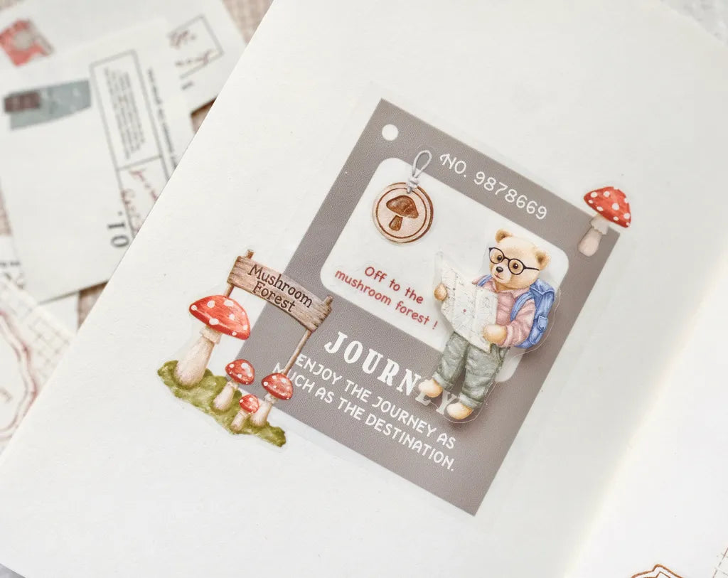 NEW! Sonia - Mushroom Forest Trip | 4cm PET Tape | Release Paper