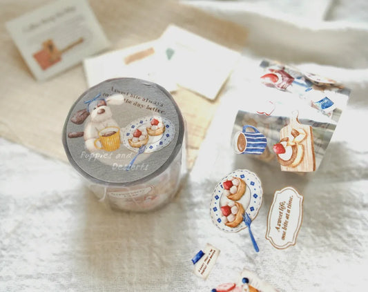 NEW! Sonia - Puppies and Desserts | 4cm PET Tape | Release Paper