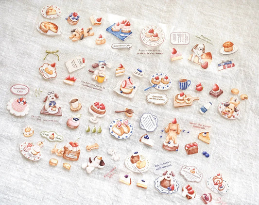NEW! Sonia - Puppies and Desserts | 4cm PET Tape | Release Paper