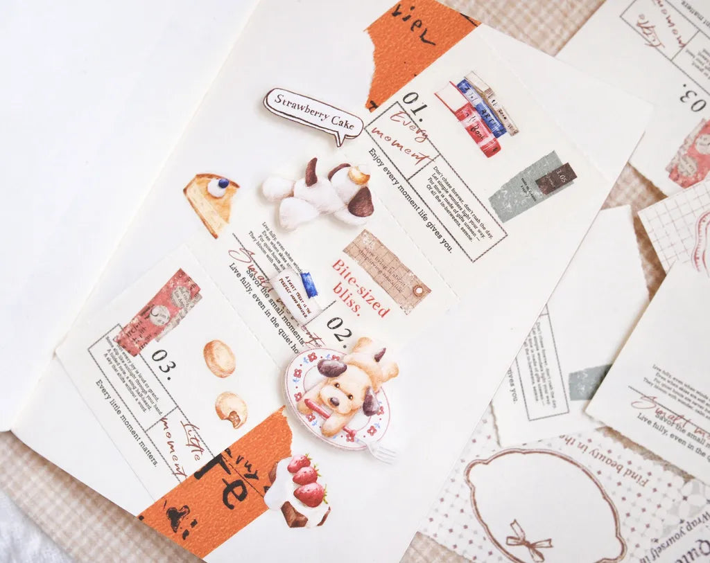NEW! Sonia - Puppies and Desserts | 4cm PET Tape | Release Paper