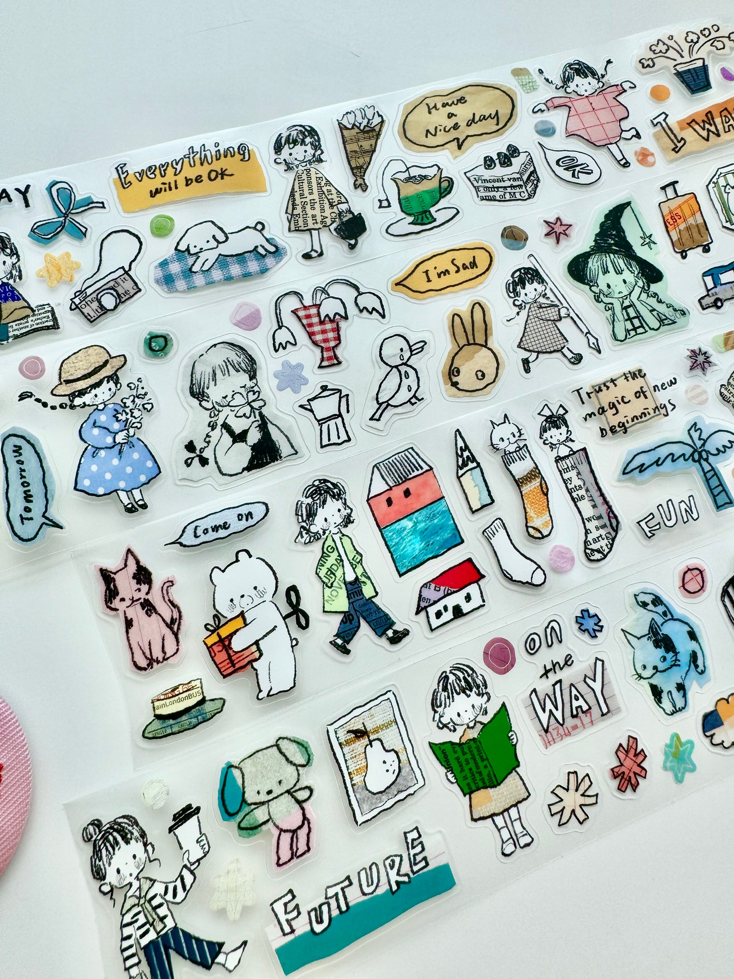 NEW! Molinta - Cut in to pieces | Kiss-cut | 4.5cm PET Tape | Release Paper | 5M
