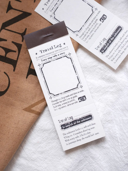 NEW! Sonia - Travel Log | 50pcs Notebook | Ephemera Paper
