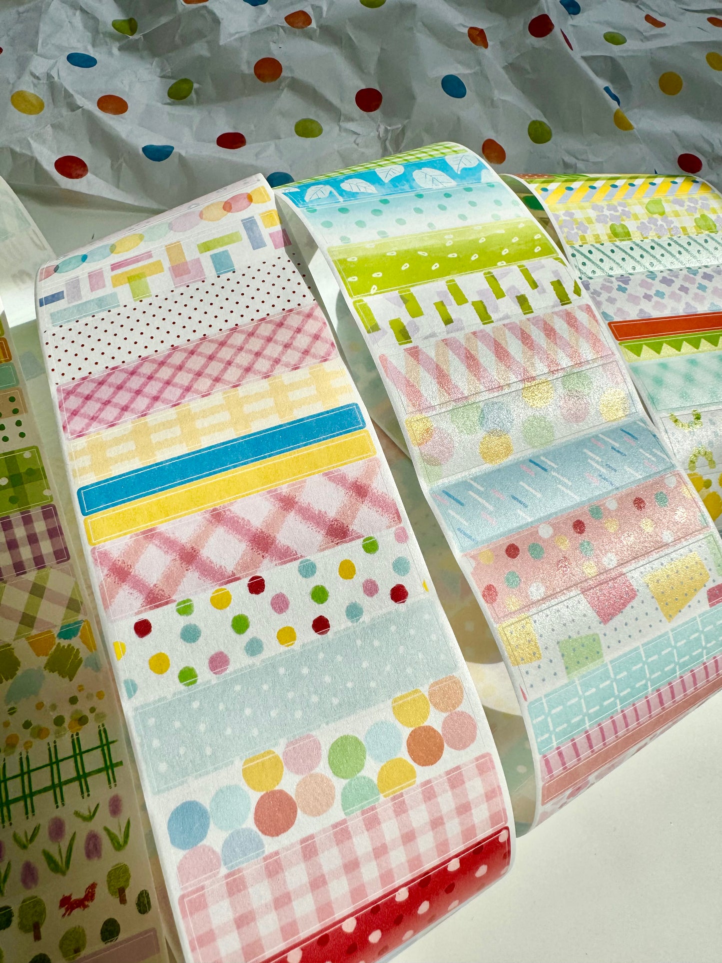 NEW! Molinta - Vibrant Pattern | Die-cut | 7cm Washi Tape | Release Paper | 5M