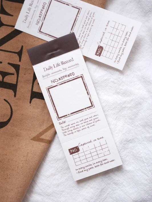 NEW! Sonia - Daily Life Record | 50pcs Notebook | Ephemera Paper