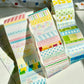 NEW! Molinta - Vibrant Pattern | Die-cut | 7cm Washi Tape | Release Paper | 5M