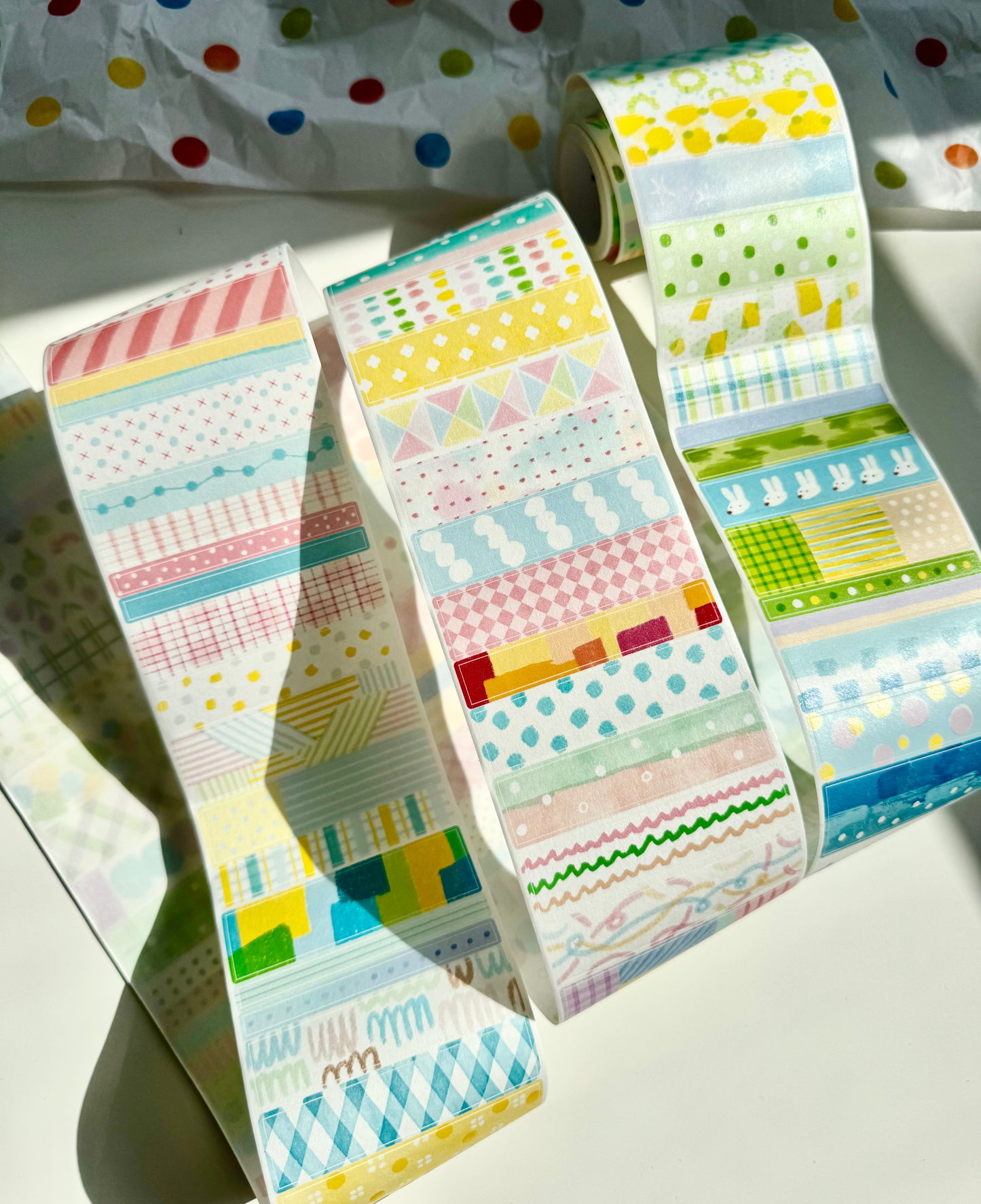 NEW! Molinta - Vibrant Pattern | Die-cut | 7cm Washi Tape | Release Paper | 5M