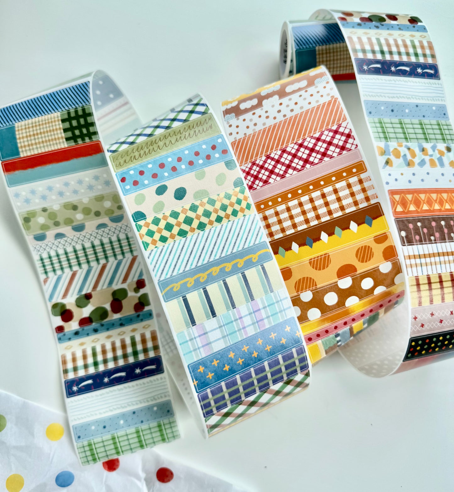 NEW! Molinta - Retro Pattern | Die-cut | 7cm Washi Tape | Release Paper | 5M