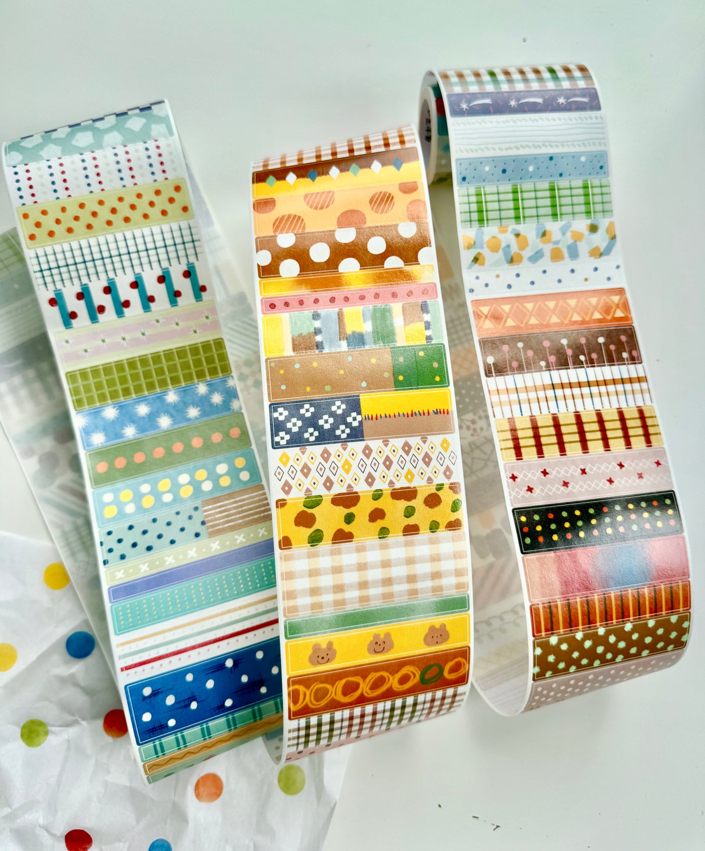NEW! Molinta - Retro Pattern | Die-cut | 7cm Washi Tape | Release Paper | 5M