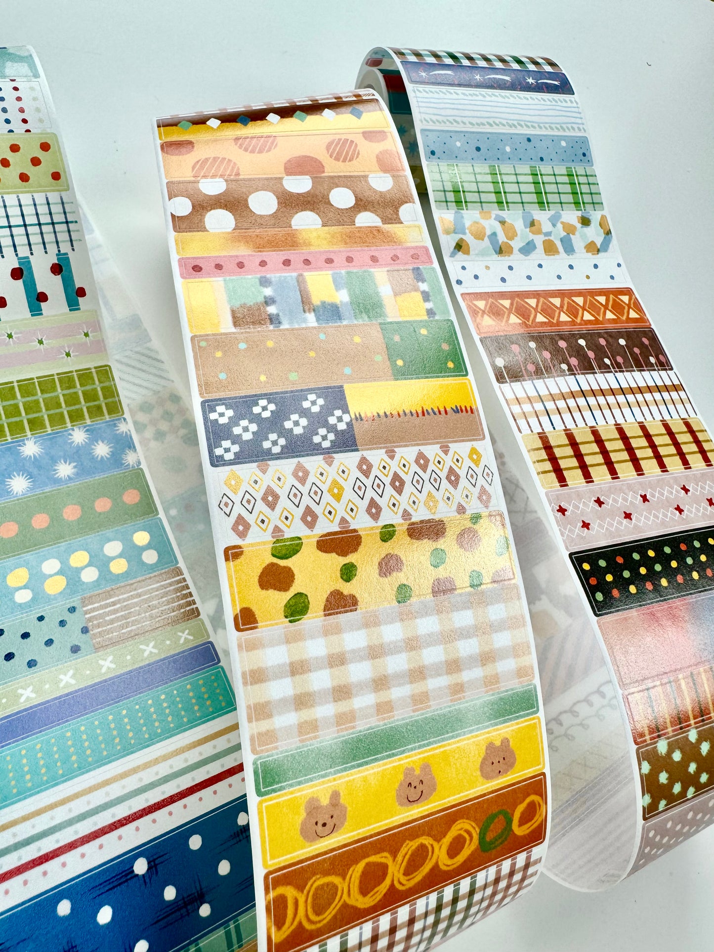 NEW! Molinta - Retro Pattern | Die-cut | 7cm Washi Tape | Release Paper | 5M
