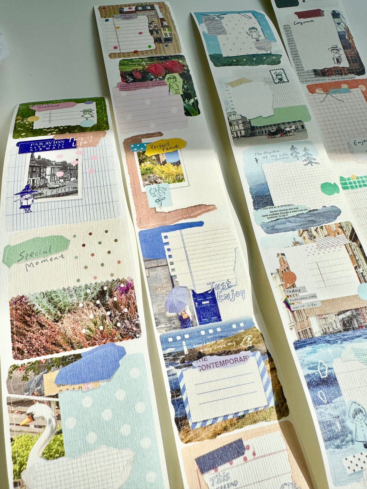 NEW! Molinta - Collage Film Verses | Kiss-cut | 5.5cm Special Paper Tape | Release Paper | 5M