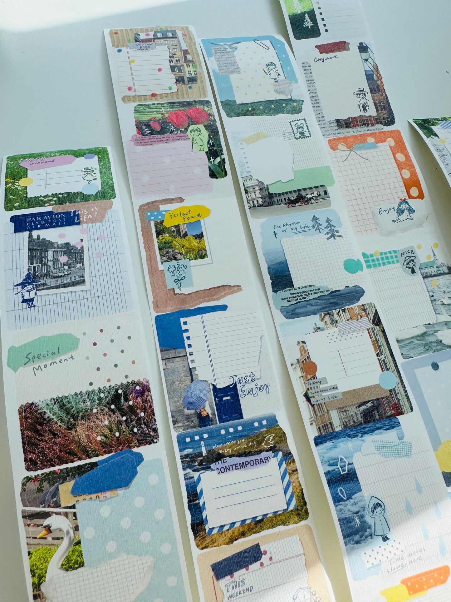 NEW! Molinta - Collage Film Verses | Kiss-cut | 5.5cm Special Paper Tape | Release Paper | 5M