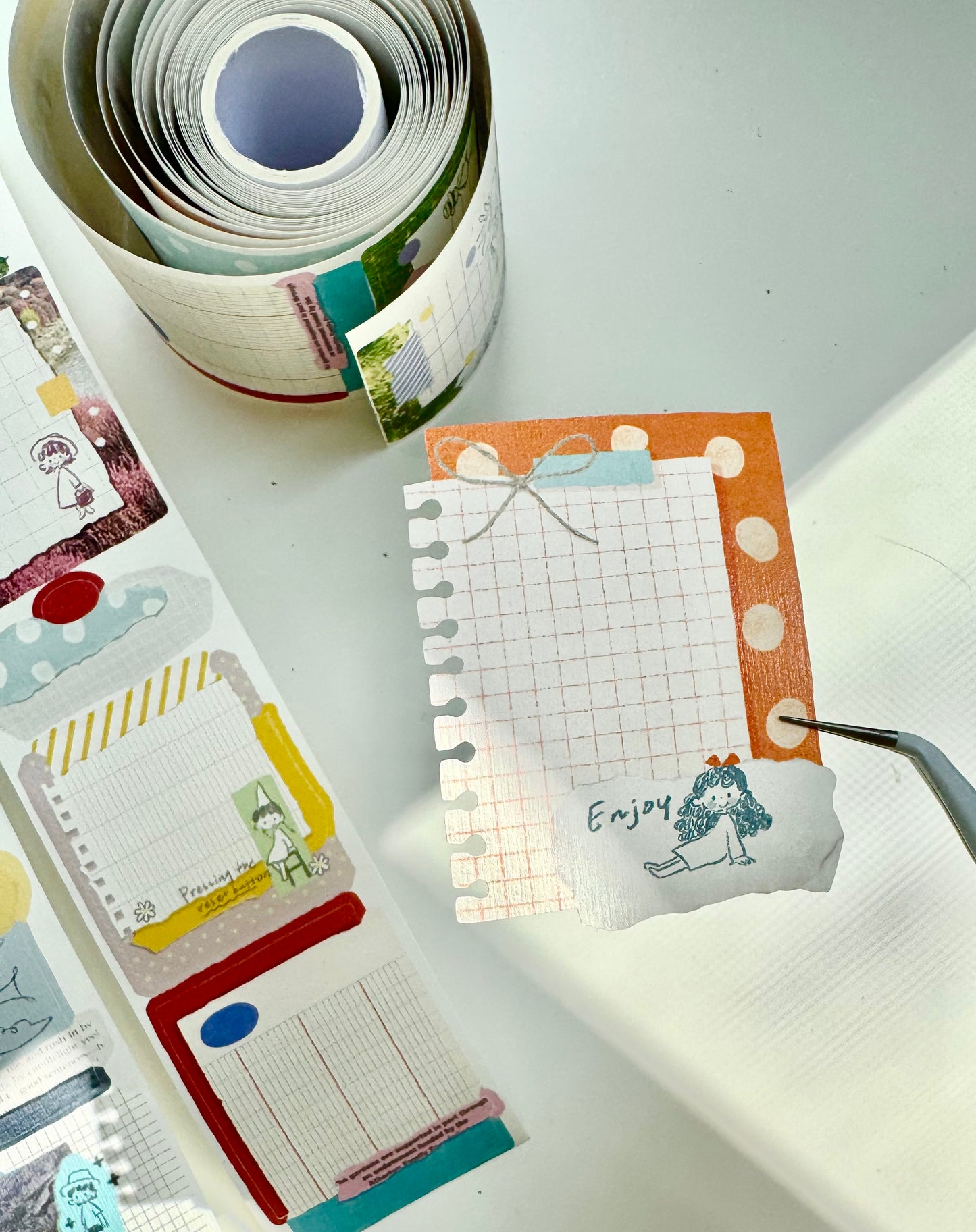 NEW! Molinta - Collage Film Verses | Kiss-cut | 5.5cm Special Paper Tape | Release Paper | 5M