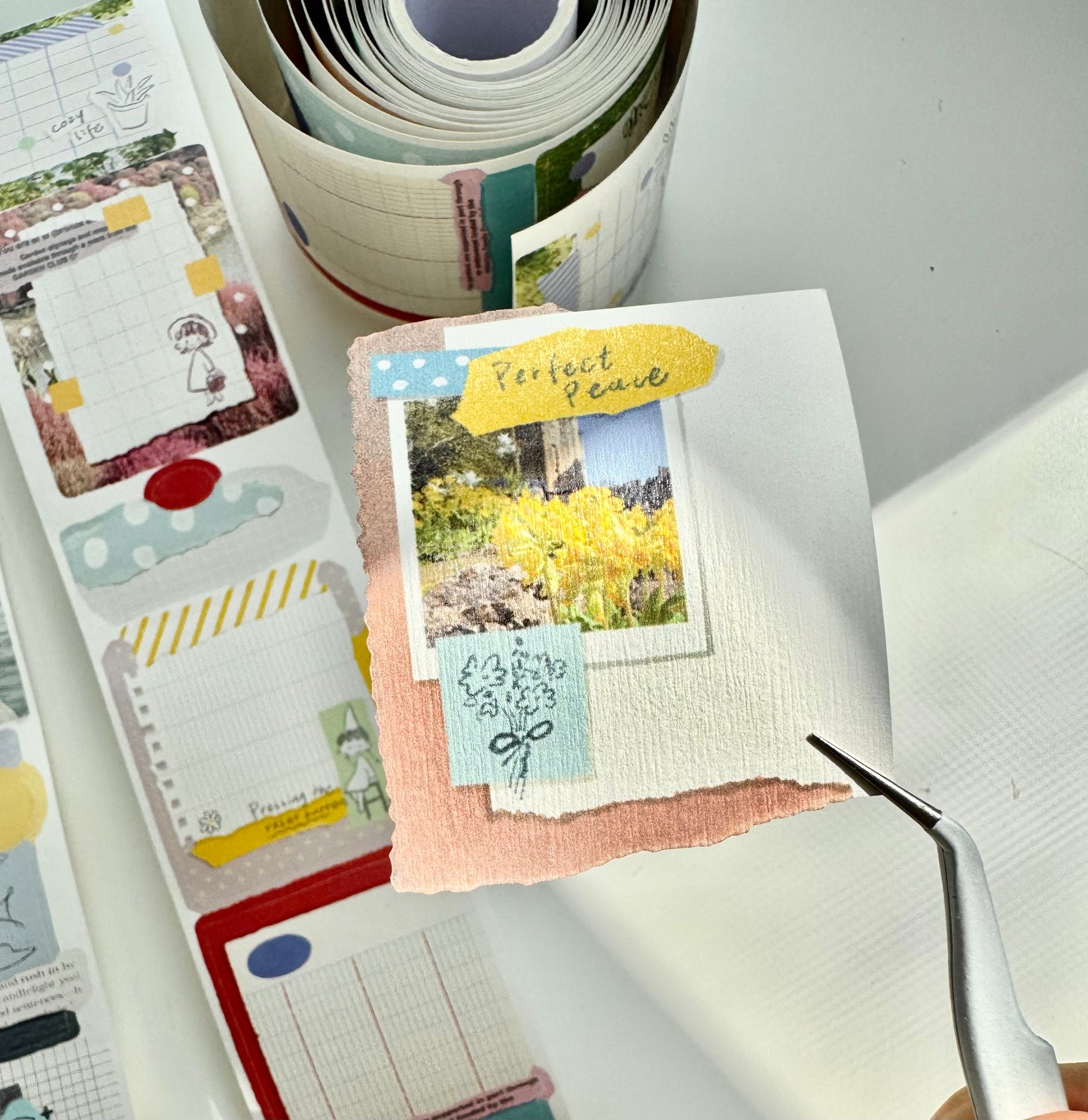 NEW! Molinta - Collage Film Verses | Kiss-cut | 5.5cm Special Paper Tape | Release Paper | 5M