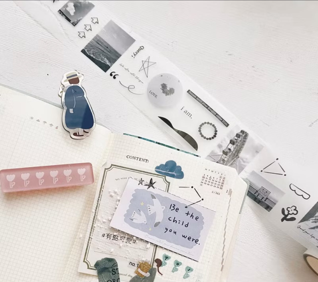 NEW! Hairmo - Wander in the Scenery | Kiss-cut | 5cm PET Tape | Release Paper | 5M