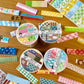 NEW! Molinta - Retro Pattern | Die-cut | 7cm Washi Tape | Release Paper | 5M