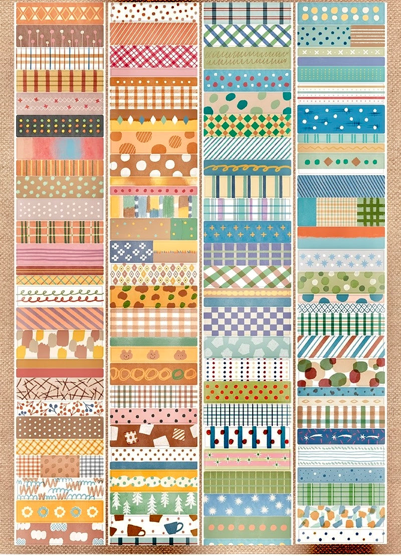 NEW! Molinta - Retro Pattern | Die-cut | 7cm Washi Tape | Release Paper | 5M
