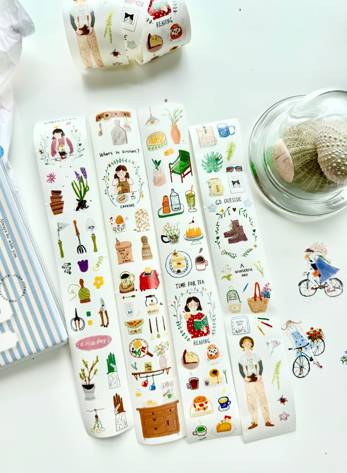NEW! Two Raccoons - Collecting Everyday Moments | Kiss-cut | 4cm Washi Tape | Release Paper | 5M