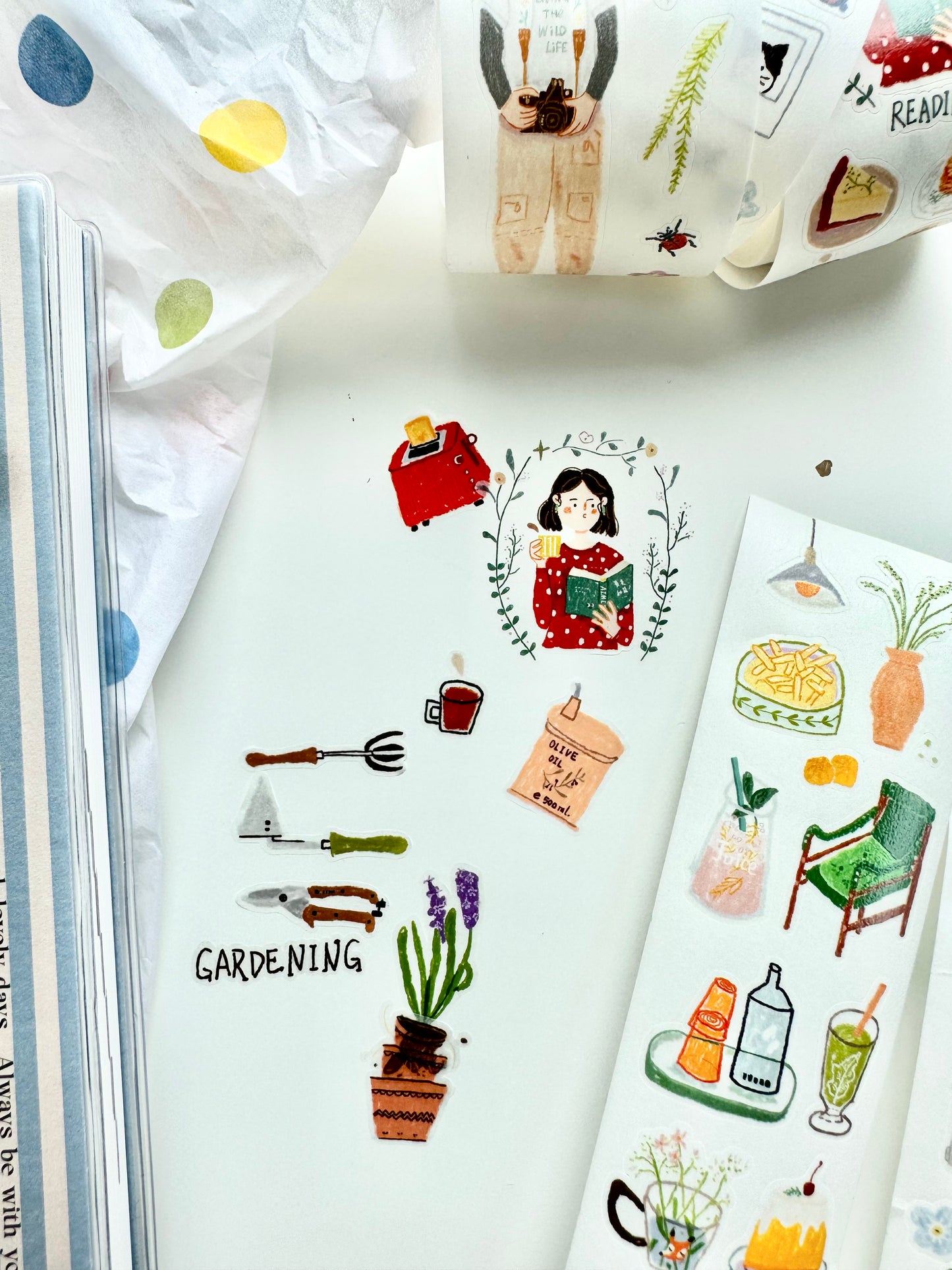 NEW! Two Raccoons - Collecting Everyday Moments | Kiss-cut | 4cm Washi Tape | Release Paper | 5M
