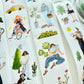 NEW! Two Raccoons - Living Slowly | Kiss-cut | 4cm Washi Tape | Release Paper | 5M