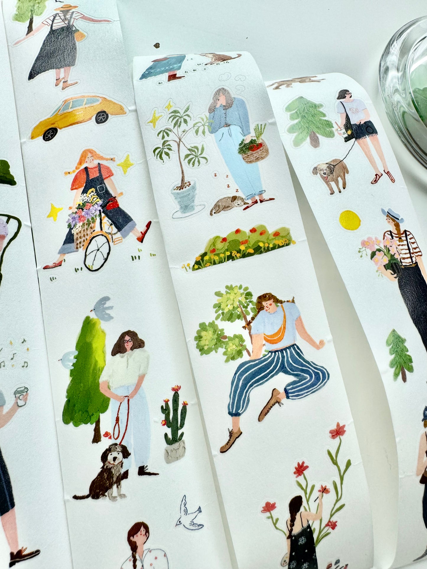 NEW! Two Raccoons - Living Slowly | Kiss-cut | 4cm Washi Tape | Release Paper | 5M