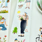 NEW! Two Raccoons - Living Slowly | Kiss-cut | 4cm Washi Tape | Release Paper | 5M