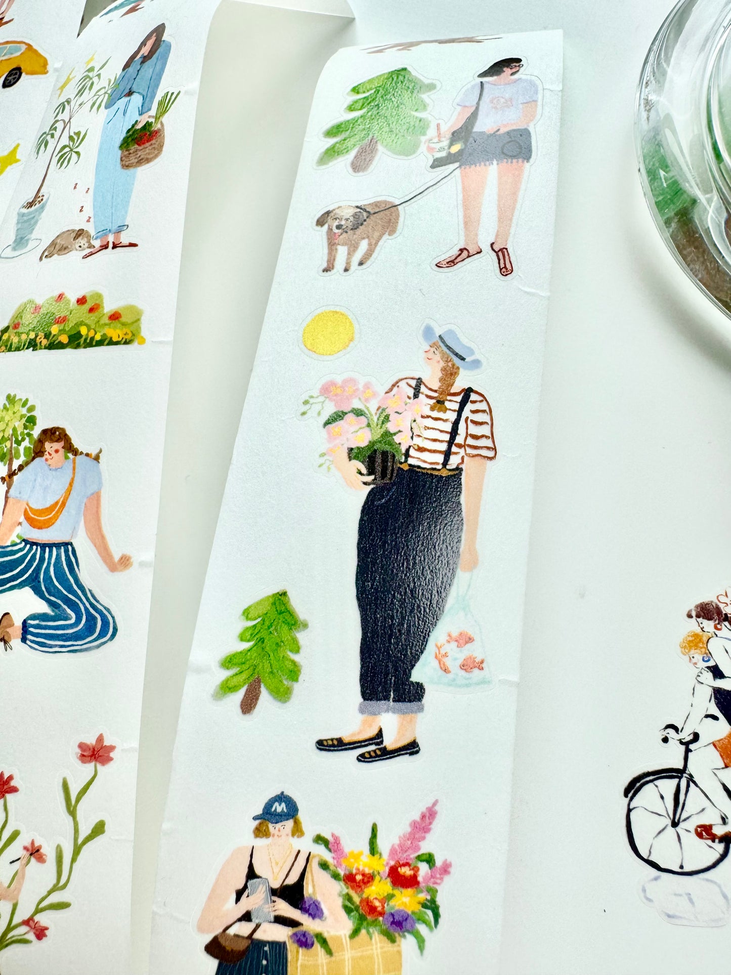 NEW! Two Raccoons - Living Slowly | Kiss-cut | 4cm Washi Tape | Release Paper | 5M