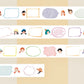 NEW! Two Raccoons - Let's Chat | Kiss-cut | 4cm Paper Tape | Release Paper | 5M