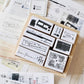 NEW! Two Raccoons - Captured Memories | Wooden Box | 8pcs Rubber Stamp Set