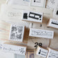 NEW! Two Raccoons - Captured Memories | Wooden Box | 8pcs Rubber Stamp Set
