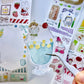 NEW! Molinta - Sweet Food | 6cm Kiss-cut Washi Tape |  Release Paper | 5M