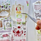 NEW! Molinta - Sweet Food | 6cm Kiss-cut Washi Tape |  Release Paper | 5M