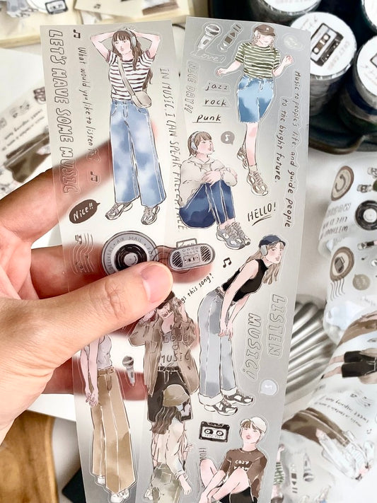 NEW VERSION! Cozyroom Studio - Melody Muse | Kiss-cut | 5cm PET Tape | Release Paper | 5M