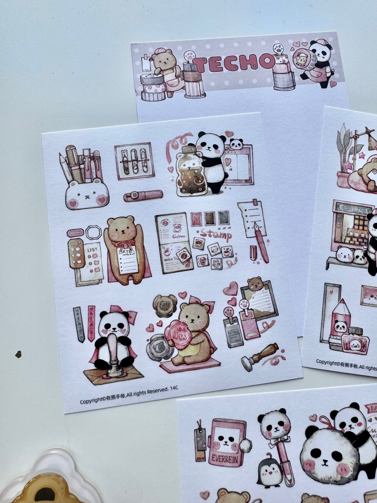 NEW! EverEin - Techo | 3 Sheets | Washi Paper | Kiss-cut | Sticker