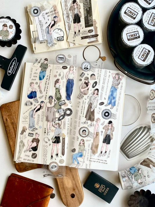 NEW VERSION! Cozyroom Studio - Melody Muse | Kiss-cut | 5cm PET Tape | Release Paper | 5M