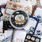 3 Little Cats - Space Adventure  | 4cm Sticker Memo Roll | Release Paper | 5M