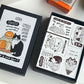 NEW! Yabee Zoo - Meow! Hooray! | 5pcs Rubber Stamp Set