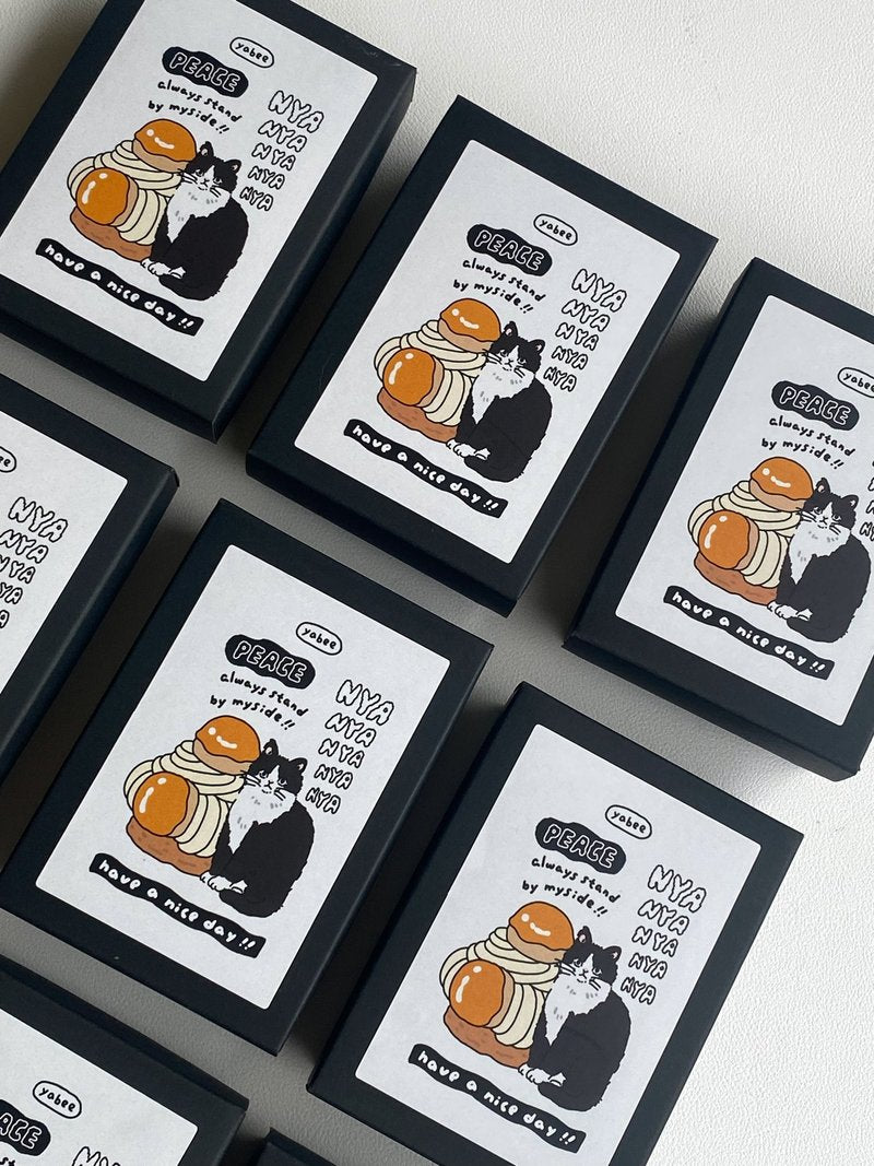 NEW! Yabee Zoo - Meow! Hooray! | 5pcs Rubber Stamp Set