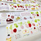 NEW! Wild Berry -  Strawberry Cake | Kiss-cut | 4.5cm glitter PET Tape | Release Paper | 5.4M